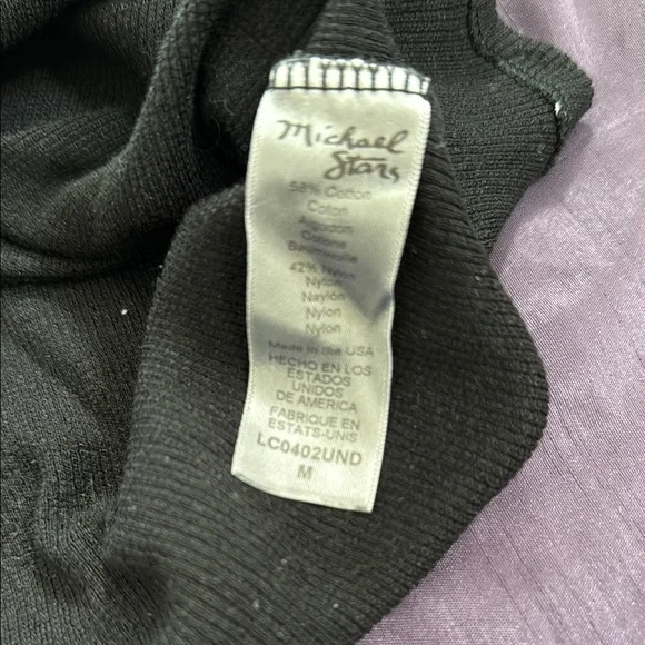 Michael Stars Womens Knit Short Sleeves V-Neck Stretch - Picture 4 of 7